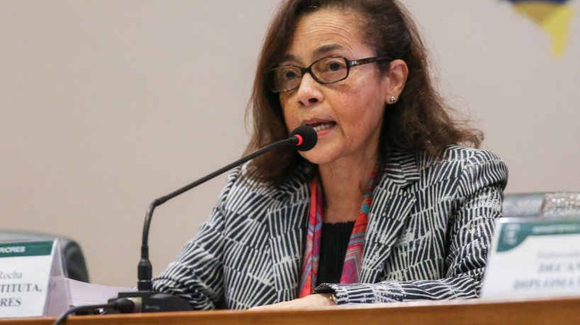 Brasília, DF 22/05/2023  A ministra substituta de Relações Exteriores, Maria Laura da Rocha, durante o seminário Brasil-África: relançando parcerias., no Itamaraty.  Foto:Antonio Cruz/ Agência Brasil