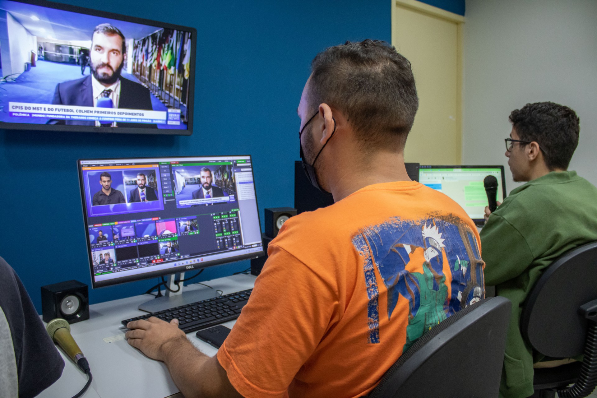 ￼Bastidores do O POVO News, que chega a nova temporada (Foto: Samuel Setubal)