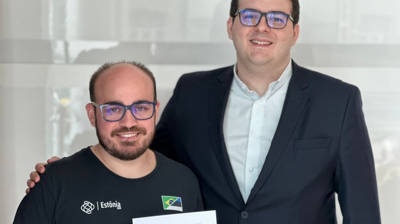 ￼Raphael Fassoni, da Estônia Hub, e André Filipe Dummar, da Casa Azul Ventures e Iracema Digital, firmaram acordo de cooperação para impulsionar inovação