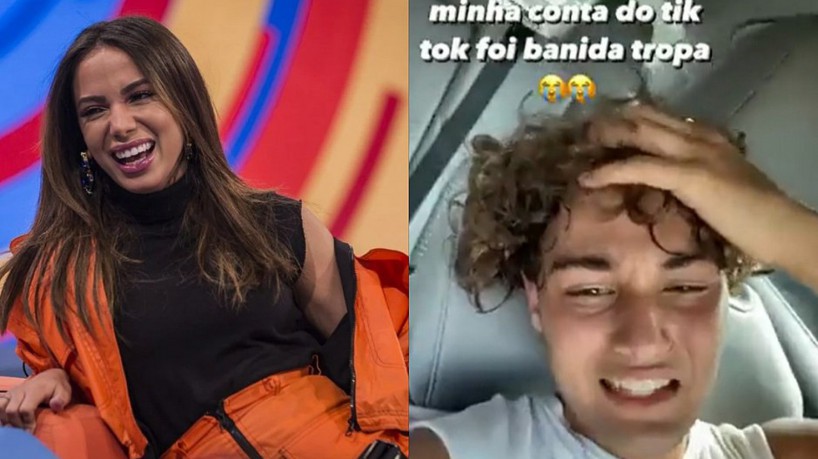 O jovem criticou Anitta no TikTok, alegando que a artista era a culpada pela sexualização brasileira nos Estados Unidos