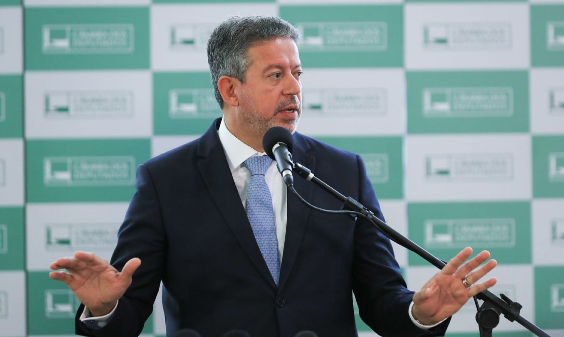  Presidente da Câmara dos deputados, Arthur Lira, durante coletiva a imprensa no salão verde da Câmara.2023(Foto: Lula Marques/ Agência Brasil)