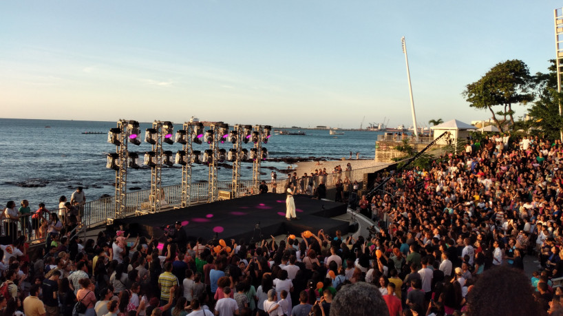 Primeiro show do grupo Jovens da Igreja de Jesus Cristo em Fortaleza, no Anfiteatro da Beira Mar.