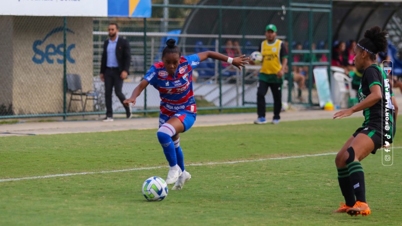 Fortaleza foi superado pelo América-MG no jogo de ida das quartas de final do Brasileirão Feminino A2. 