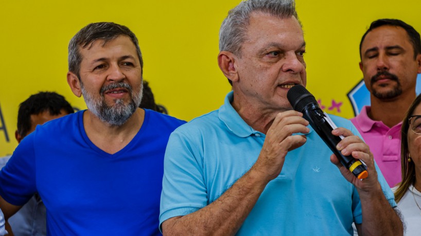 FORTALEZA-CE, BRASIL, 03-06-2023: O prefeito de Fortaleza, José Sarto Nogueira e o vice-prefeito Elcio Batista 