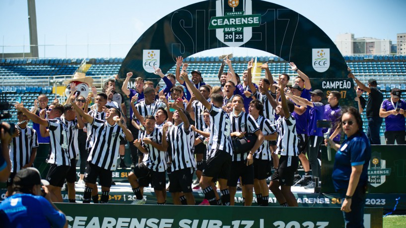 Ceará conquistou bicampeonato do Cearense Sub-17 diante do Fortaleza. 