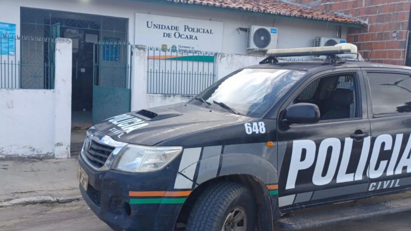 O suspeito foi conduzido para a Unidade Policial local