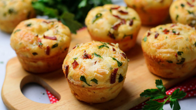 Muffin de queijo com bacon (Imagem: Julie208 | Shutterstock) - Portal EdiCase
