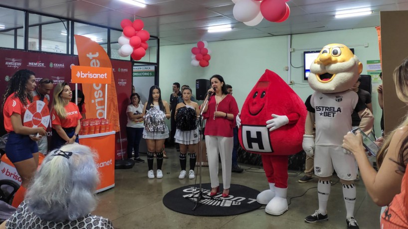 Ação em comemoração ao Dia Mundial do Doador de Sangue ocorreu na sede do Hemoce