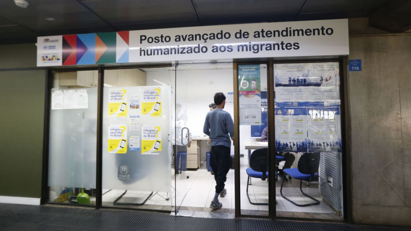 São Paulo (SP), 20/06/2023 - Dia do Refugiado: Afegãos  acampados no Aeroporto de Guarulhos. Foto: Paulo Pinto/Agência Brasil