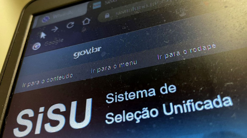 Foto de apoio ilustrativo: página do SISU na internet