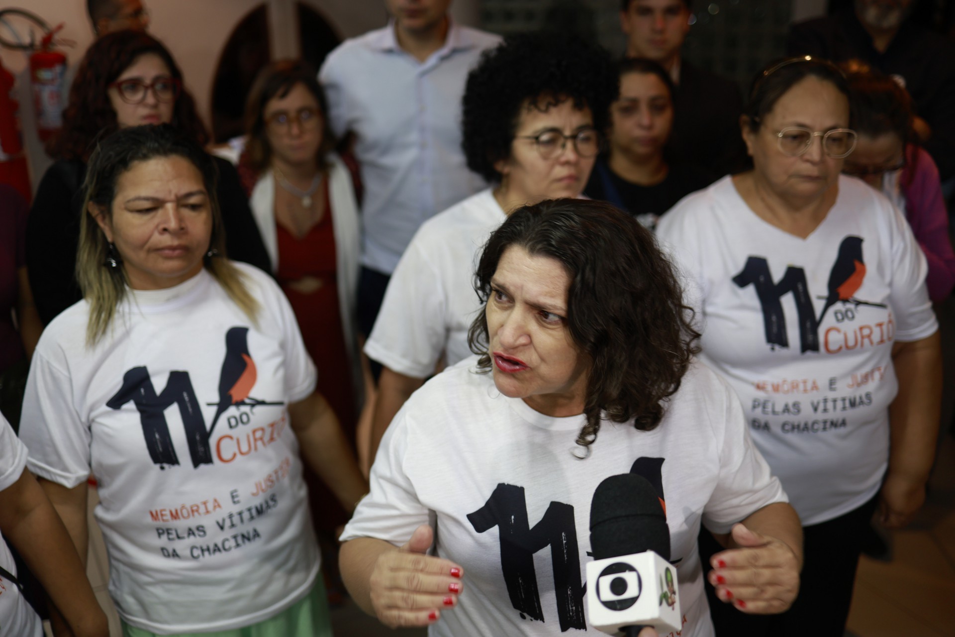 ￼MÃES das vítimas da chacina acompanharam o primeiro julgamento (Foto: FCO FONTENELE)