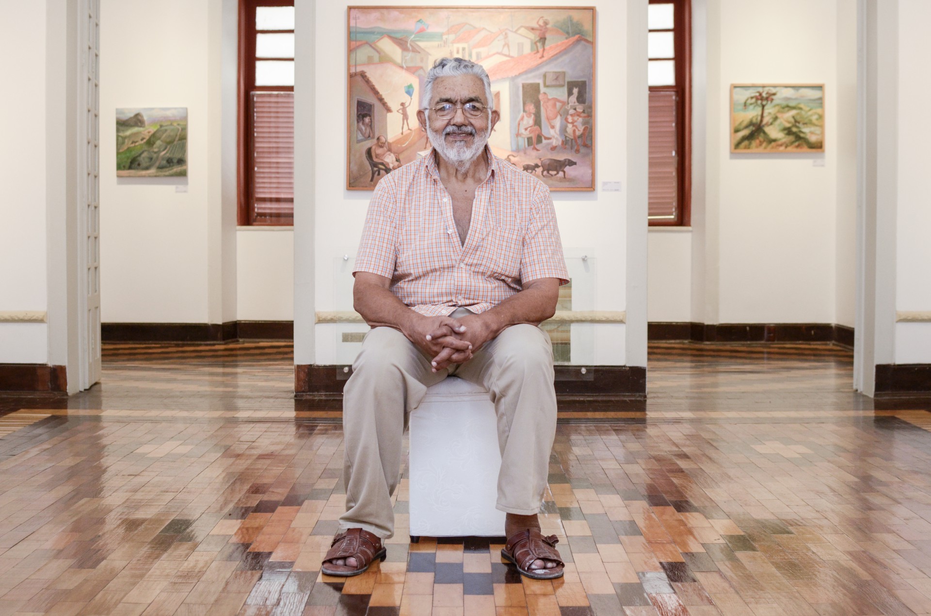 FORTALEZA, CE, BRASIL,  24-09-2018: Visita guiada na Casa Barão de Camocim a exposição do artista cearense, Descartes Gadelha. (Foto: Alex Gomes/O Povo) (Foto: Alex Gomes em 24/9/2018)