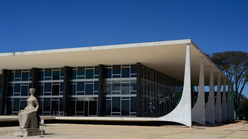 Fachada do edifício sede do Supremo Tribunal Federal - STF