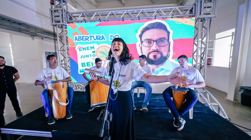 Crato-Ce, Brasil, 30-06-2023: Llançamento do projeto Enem Não Tira Férias da Secretaria da Educação do Estado do Ceará (Seduc), em parceria com a Fundação Demócrito Rocha (FDR).
O Enem Não Tira Fériasintegra um projeto maior, o Enem Chego Junto, Chego Bem, que ocorre ao longo de todo o ano letivo, por meio de diversas atividades, algumas delas veiculadas ao programa Enem MIX da Fundação Demócrito ROcha. . (Foto: Vandson Domingos/Especial para O Povo) 