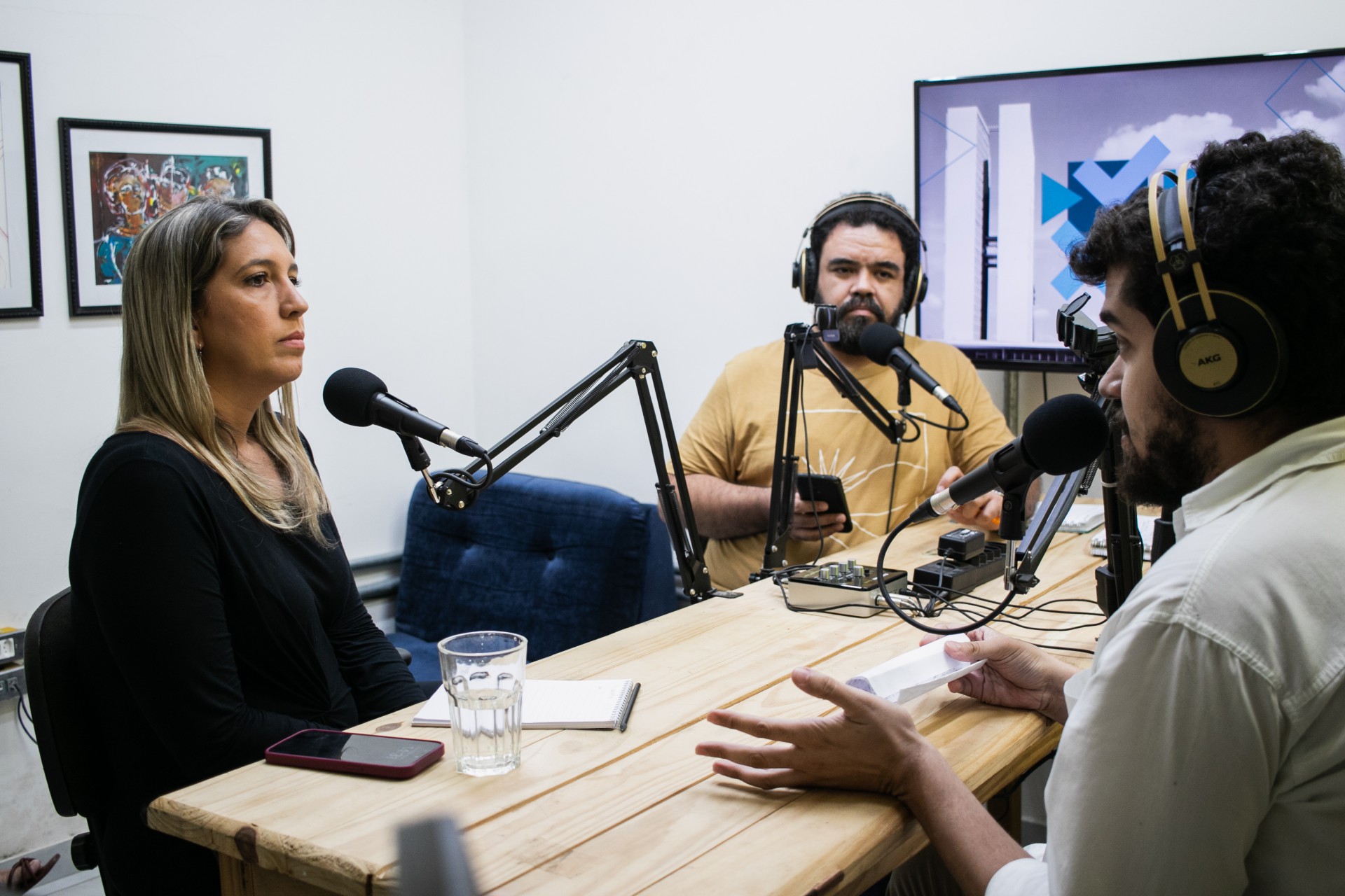 ￼LARISSA Gaspar foi 
entrevistada pelo podcast Jogo Político (Foto: FERNANDA BARROS)