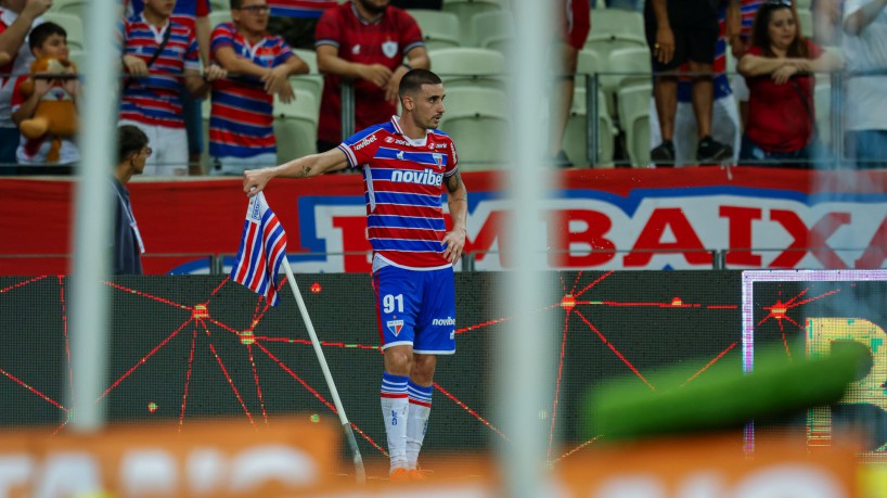 FORTALEZA-CE, BRASIL, 09-07-2023: Thiago Galhardo. Fortaleza x Athletico Pr. Arena Castelão. Campeonato Brasileiro serie A.  (Foto: Aurelio Alves/O Povo)