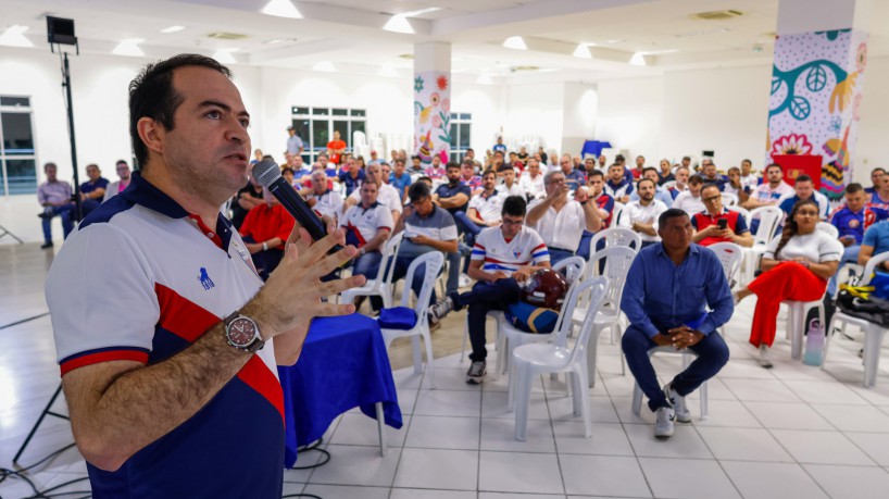 FORTALEZA-CE, BRASIL, 12-07-2023: Marcelo Paz, Presidente do Fortaleza. Assembleia do Fortaleza Esporte Clube para falar da mudança para SAF.  (Foto: Aurelio Alves/O Povo)