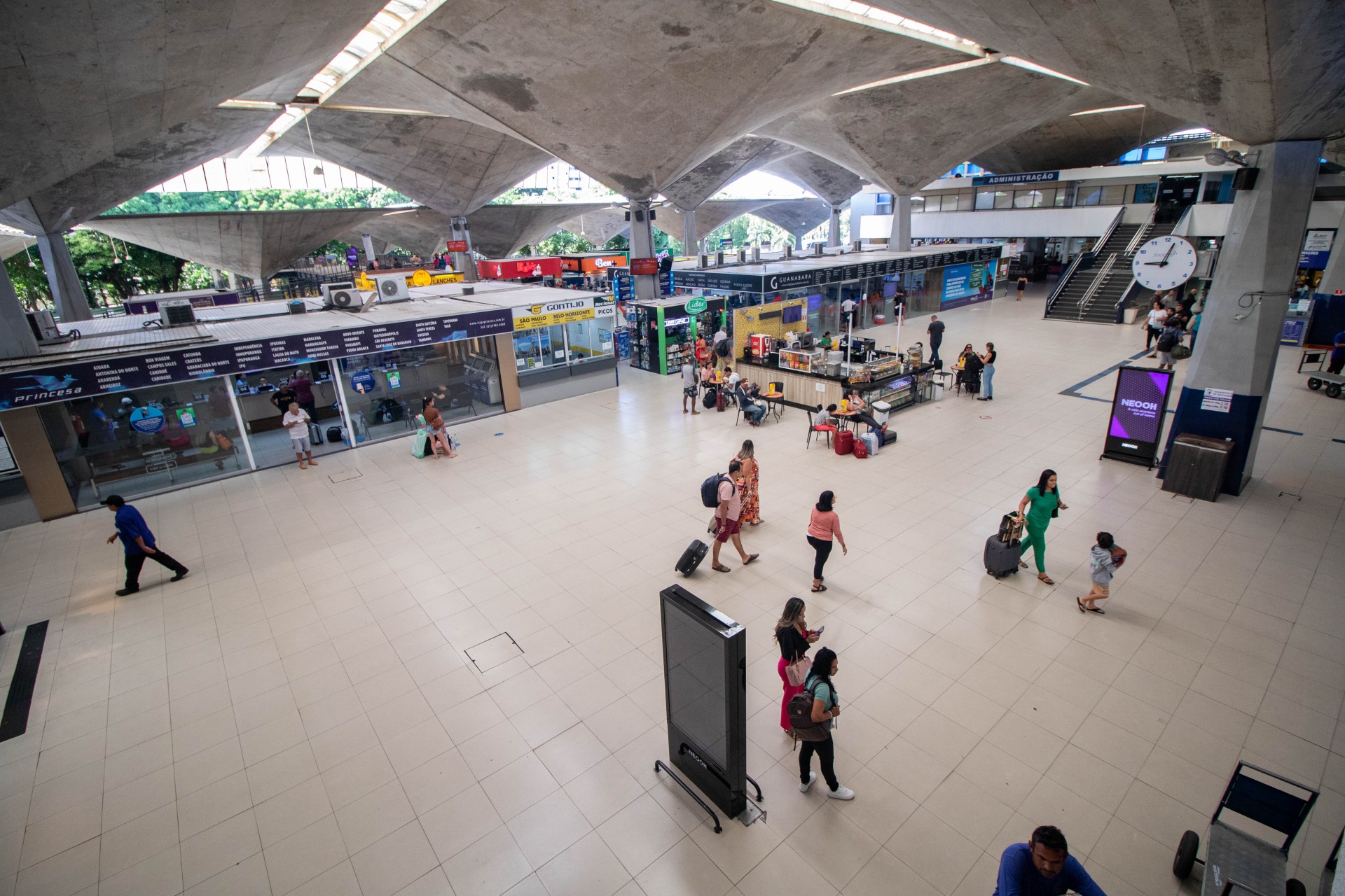 Terminal Roviário Engenheiro João Thomé, em Fortaleza: projeto do arquiteto Marrocos Aragão (Foto: Samuel Setubal) (Foto: Samuel Setubal)