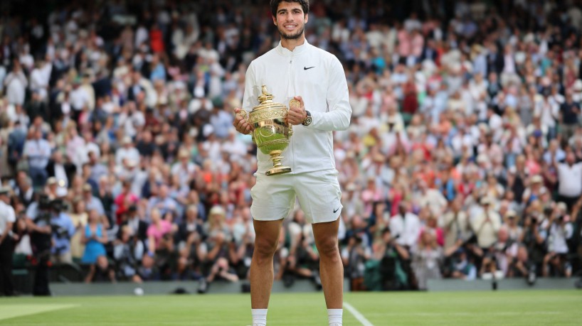 Carlos Alcaraz conquistou título em Wimbledon