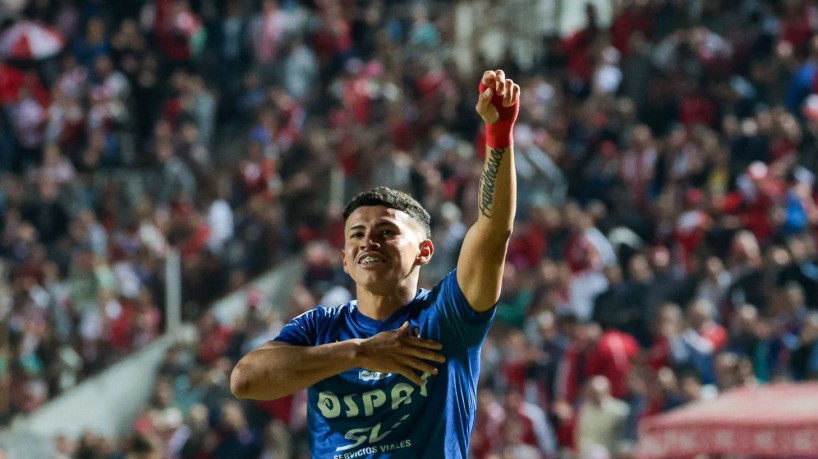 Machuca Imenoe, jogador do Union Santa Fé da Argentina que está em negociação com o Fortaleza Esporte Clube. 