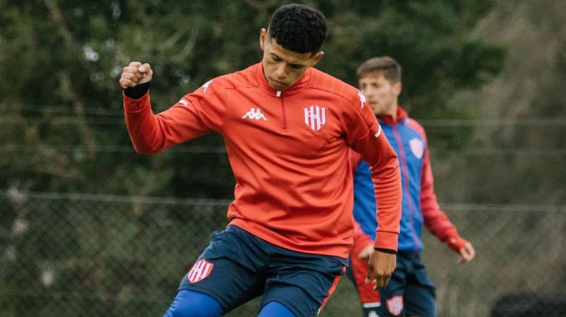 Imanol Machuca em atuação pelo Unión, da Argentina