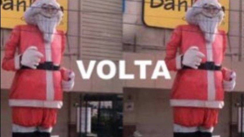 Internautas criam campanha para que Papai Noel decorativo do Benfica volte