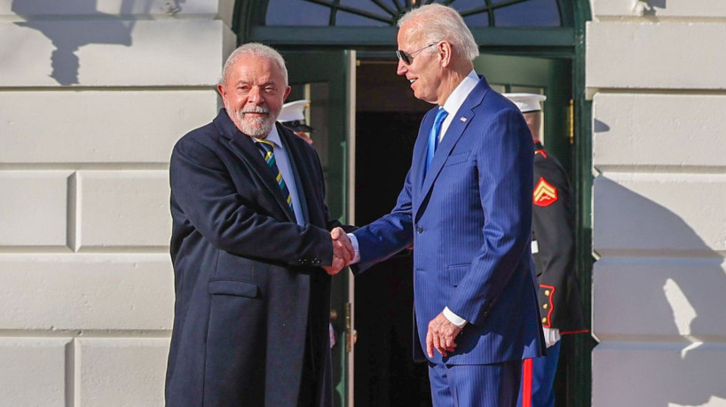 Washington (USA), 10.02.2023 - Presidente da República, Luiz Inácio Lula da Silva, durante Reunião com o Presidente dos Estados Unidos da América, Joe Biden. Casa Branca - Salão Oval, Washington (EUA). Foto: Ricardo Stuckert/PR