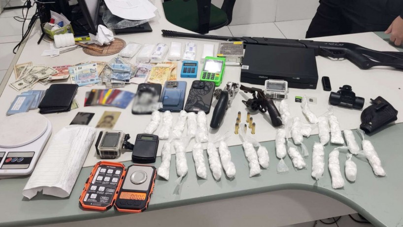 Material apreendido pela Polícia Civil do Ceará em Granja, na região Norte do Estado