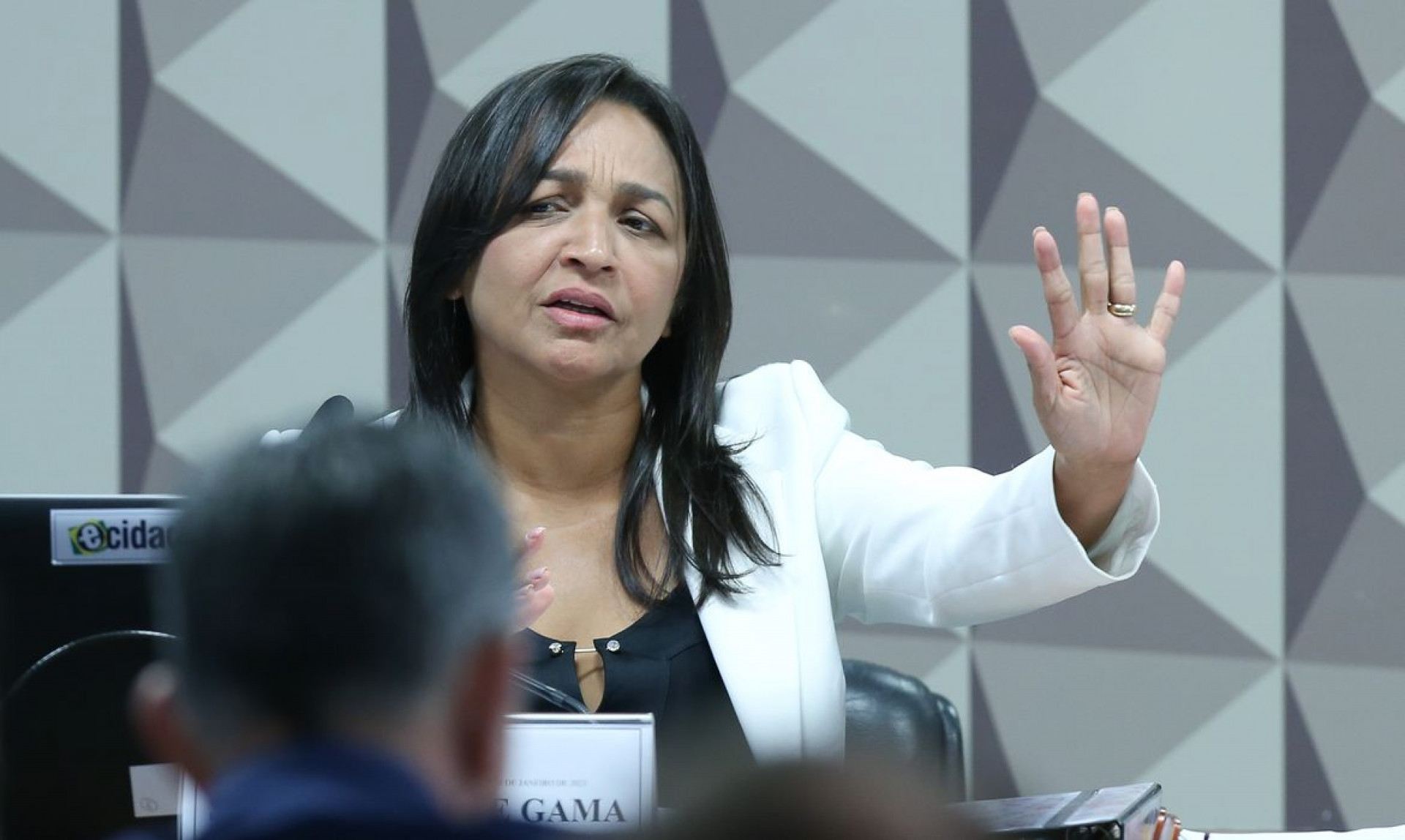 Brasília (DF) 06/06/2023 Senadora e relatora da CPMI do golpe, Eliziane Gama, leu o seu plano de trabalho ao colegiado. Foto Lula Marques/ Agência Brasil. (Foto: Lula Marques/ Agência Brasil)