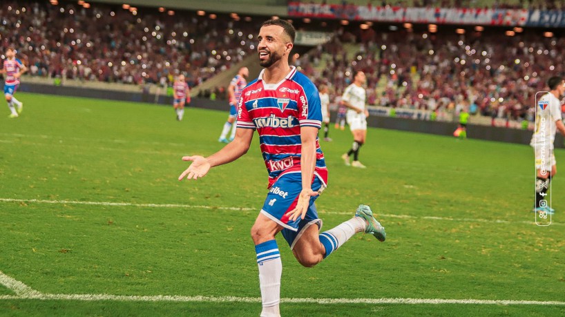 Caio Alexandre marcou na vitória do Fortaleza contra o Santos pela Série A