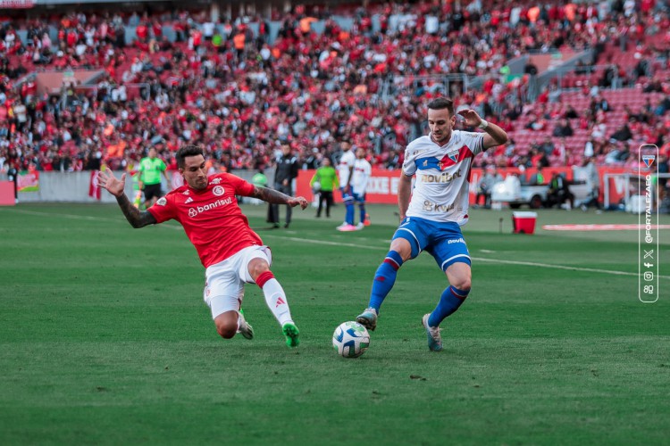 Registro do confronto entre Internacional e Fortaleza, pela Série A, no estádio Beira-Rio