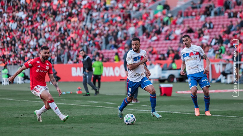 Registro do confronto entre Internacional e Fortaleza, pela Série A, no estádio Beira-Rio