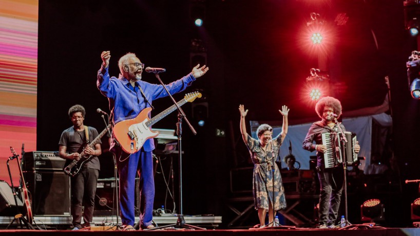 FORTALEZA-CE, BRASIL, 19-08-2023: Festival Zeppelin - 2023. Show de Gilberto Gil. (Foto: Samuel Setubal/O Povo) 