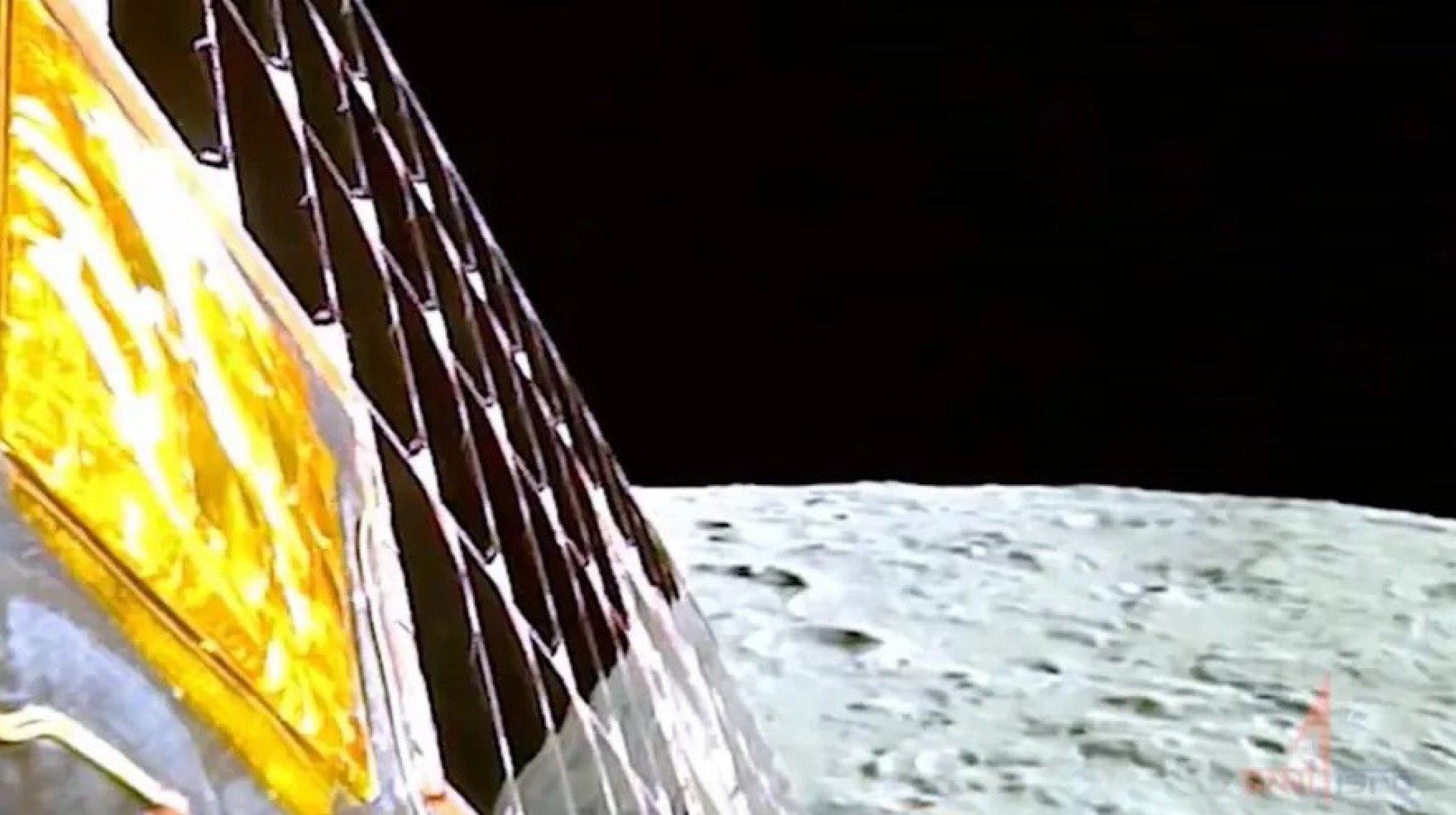 Imagens inéditas do pouso indiano na Lua(Foto: Divulgação)