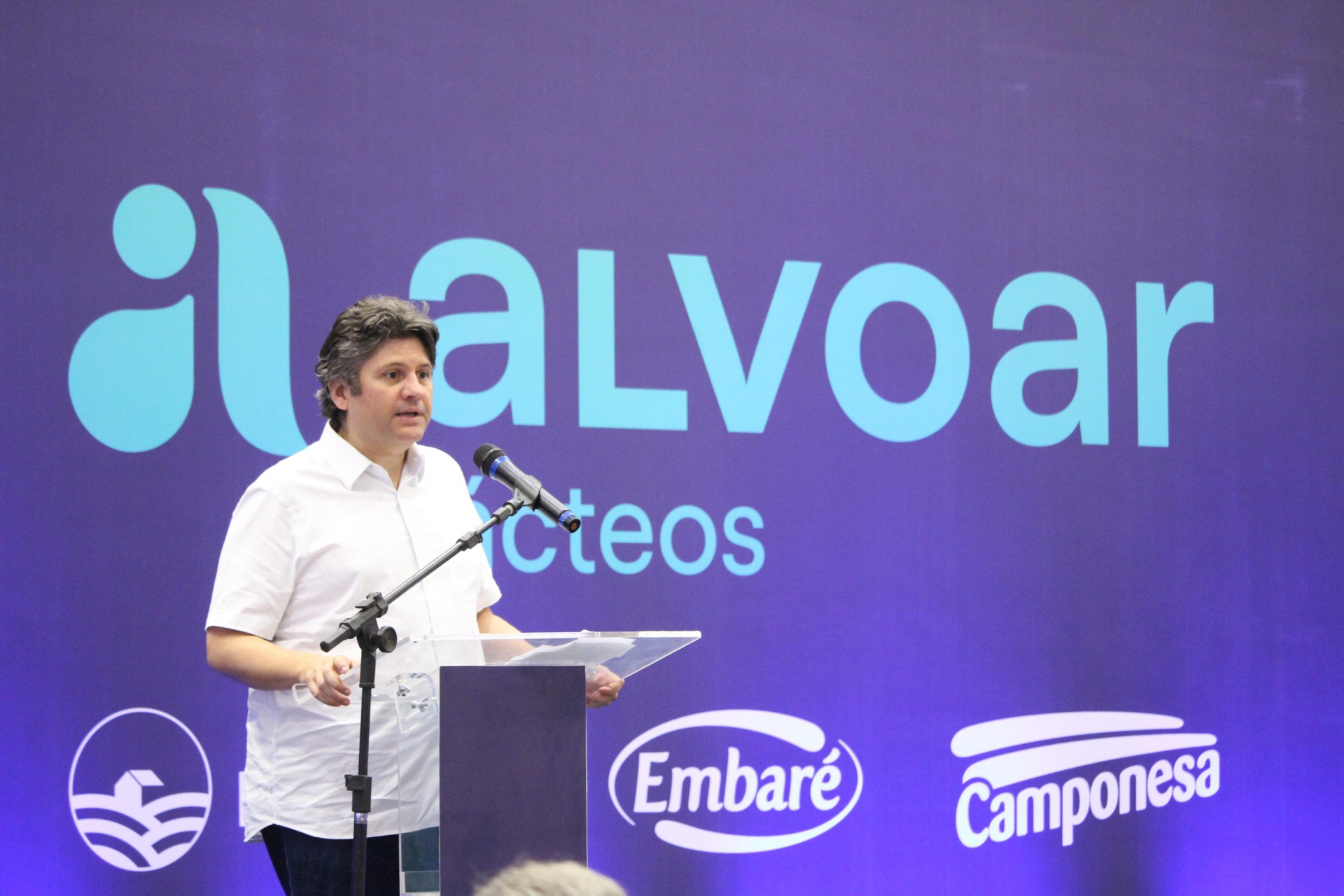 Bruno Girão, CEO da Alvoar Lácteos, durante lançamento da ampliação da fábrica de Morada Nova