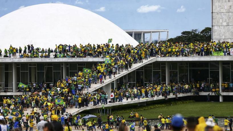 Brasília (DF), 08.01.2023 - Manifestantes golpistas invadem o Congresso Nacional, STF e Palácio do Planalto. Foto: Marcelo Camargo/Agência Brasil