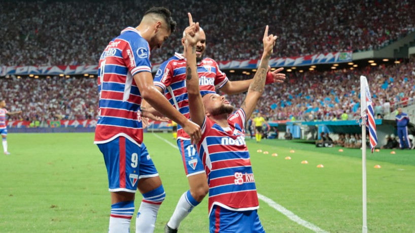 Guilherme marcou na vitória do Fortaleza contra o América-MG pela Copa Sul-Americana