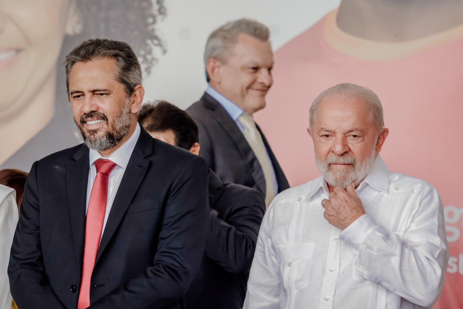 ￼Elmano, Sarto e Lula (Foto: AURÉLIO ALVES)