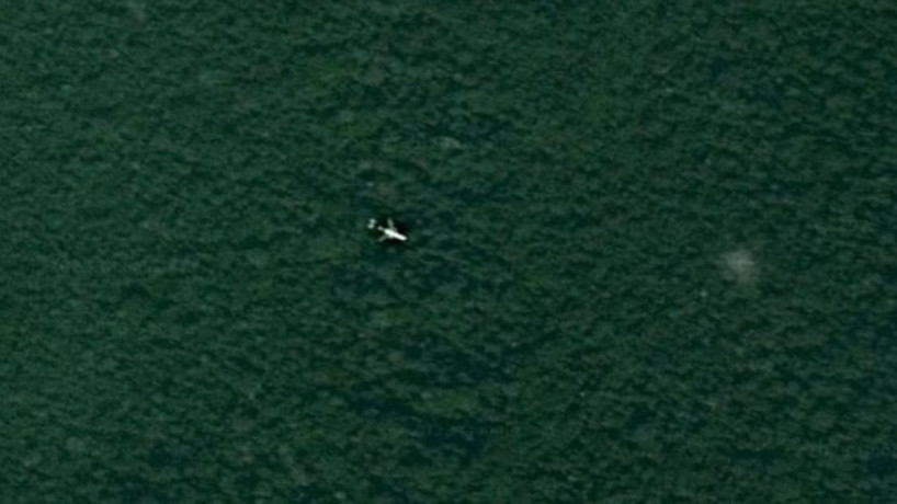 Imagem do Google Maps, que segundo Ian Wilson, seria dos destroços do desaparecido voo MH370 da companhia aérea Malaysia Airlines