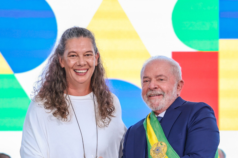 ￼ Ex-jogadora Ana empossada pelo presidente Lula como ministra dos Esportes em janeiro de 2023 Moser como ministra dos Esportes, em janeiro(Foto: RICARDO STUCKERT/PR)