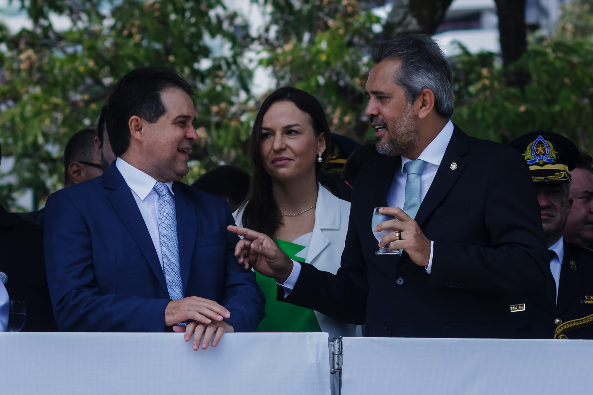 Desfile 7 de Setembro na Avenida Beira Mar, com a presença do Goveenador Elmano de Freitas / Lia de Freitas  Evandro Leitão (Foto: AURÉLIO ALVES)