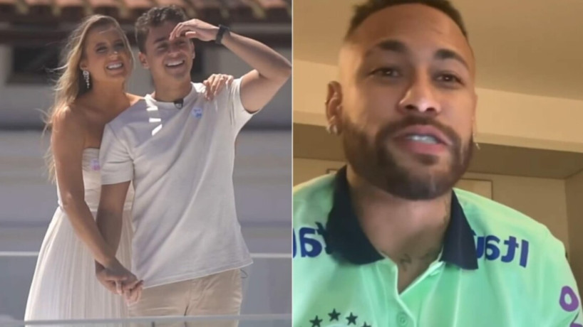 Neymar anunciando que o deputado Nikolas Ferreira será pai de uma menina