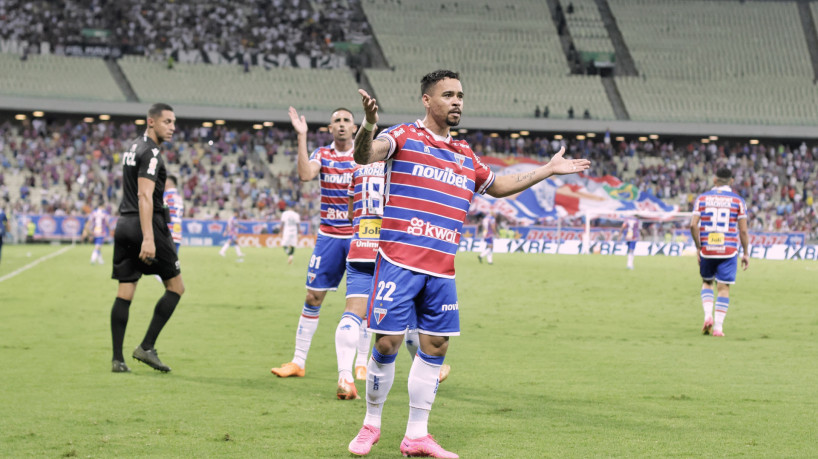 Yago Pikachu marcou na vitória do Fortaleza contra o Corinthians pela Série A