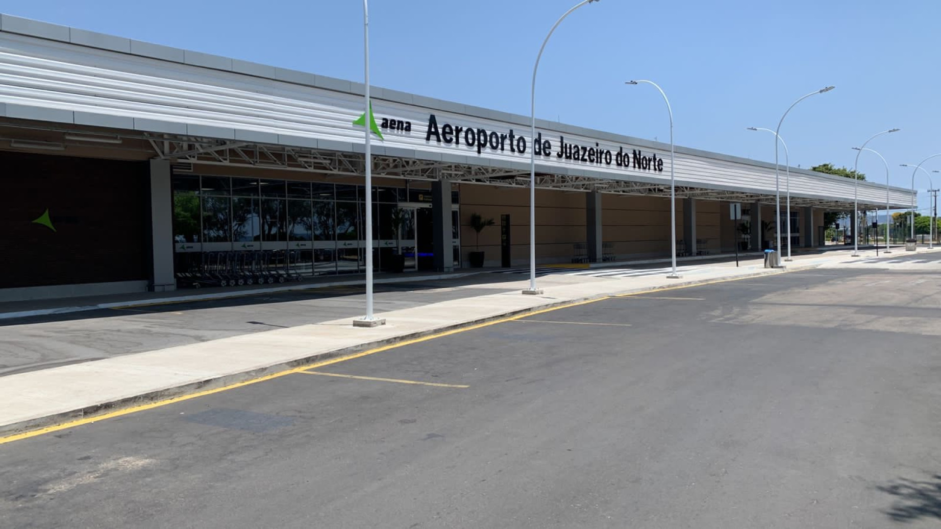 Nova infraestrutura do Aeroporto de Juazeiro do Norte foi entregue pela Aena (Foto: Aena Brasil/ Redes sociais/ Divulgação)
