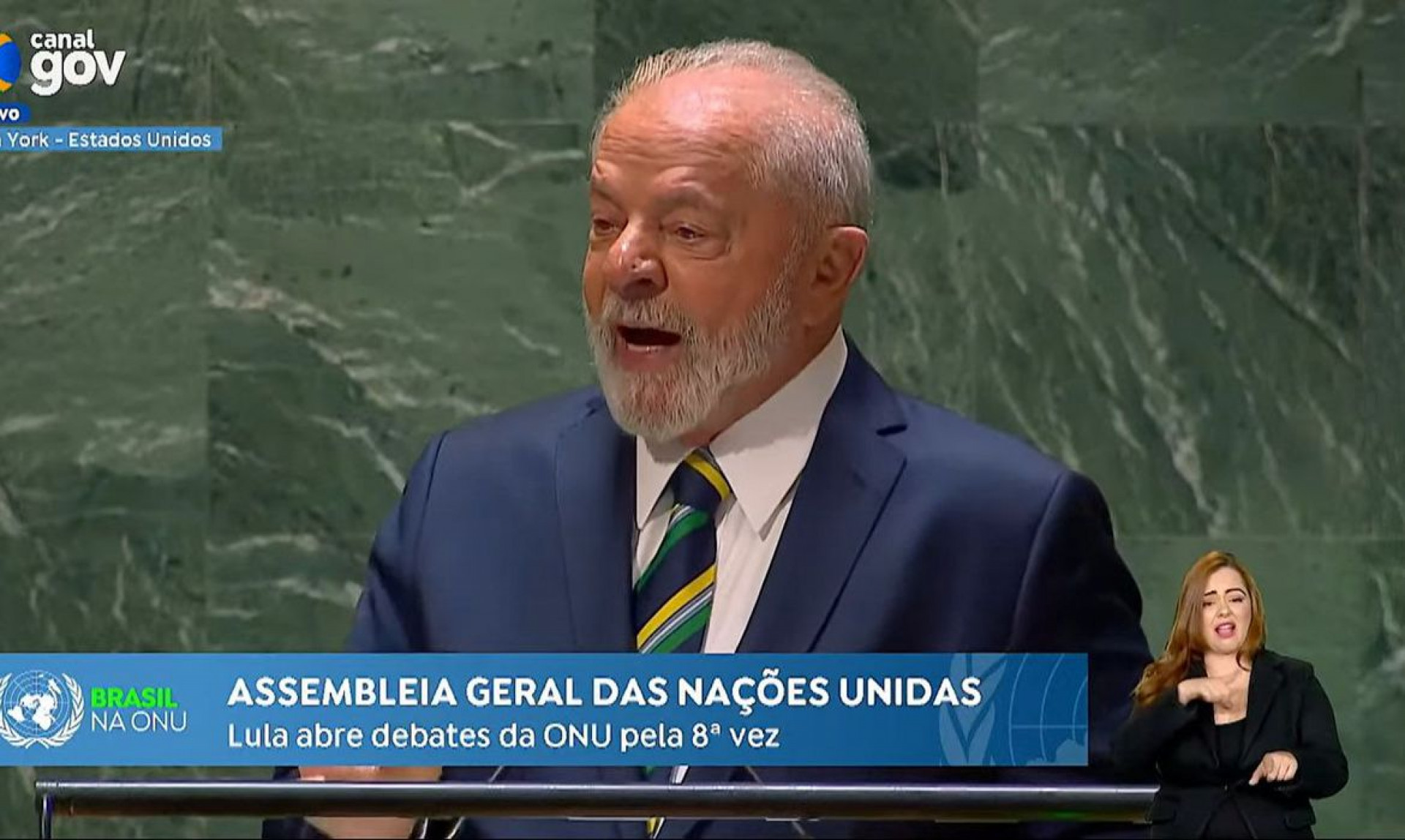 Presidente Lula discursa na abertura da 78º Assembleia Geral da ONU