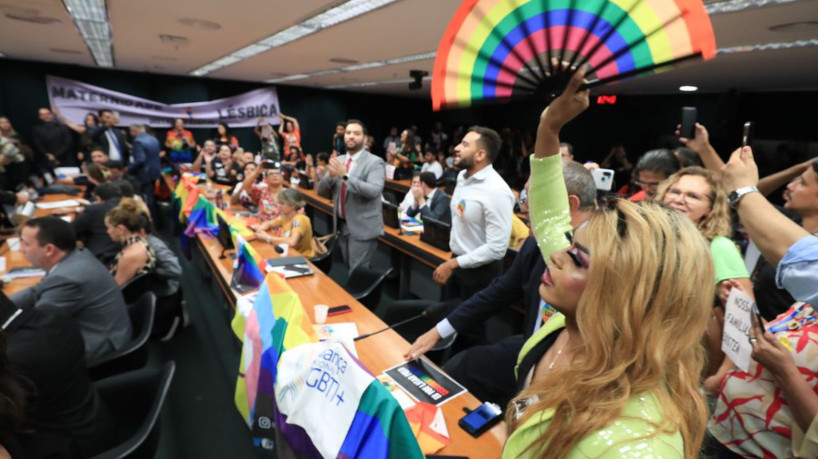 Comissão de Previdência, Assistência Social, Infância, Adolescência e Família durante debate do projeto que pretende proibir união homoafetiva