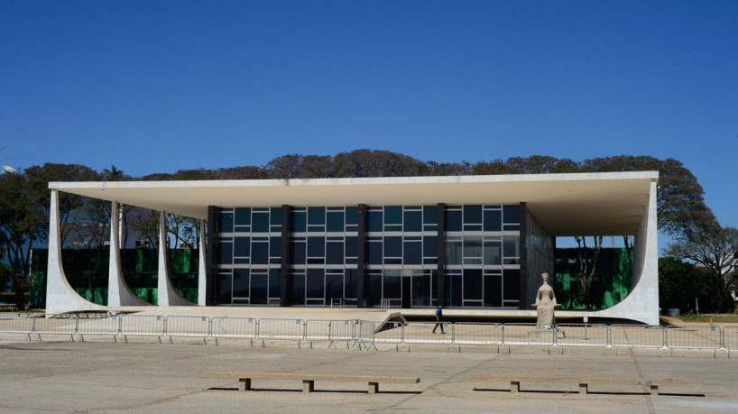 Fachada do edifício sede do Supremo Tribunal Federal - STF