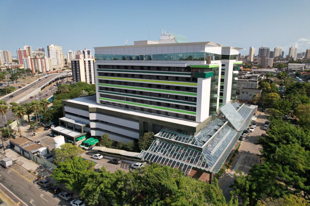 Hospital da Unimed ficou na liderança no recorte da pesquisa entre o público A e B.(Foto: Otacilio Tavares/Unimed Fortaleza)