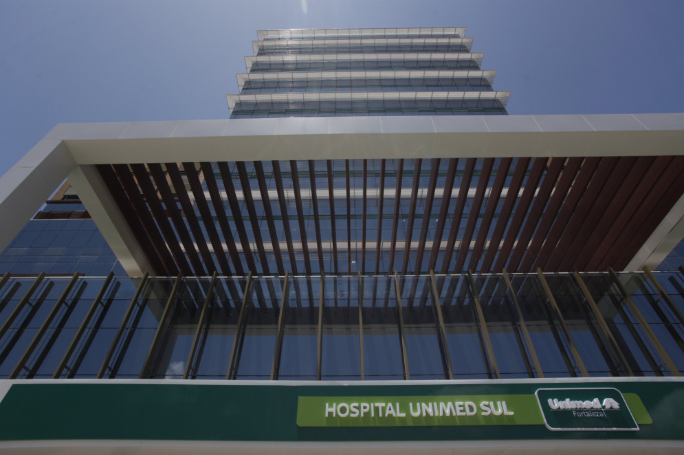 O Hospital da Unimed ficou, também, em uma boa colocação após o HGF no levantamento com o público geral, com 8,5% das respostas.(Foto: AURÉLIO ALVES)