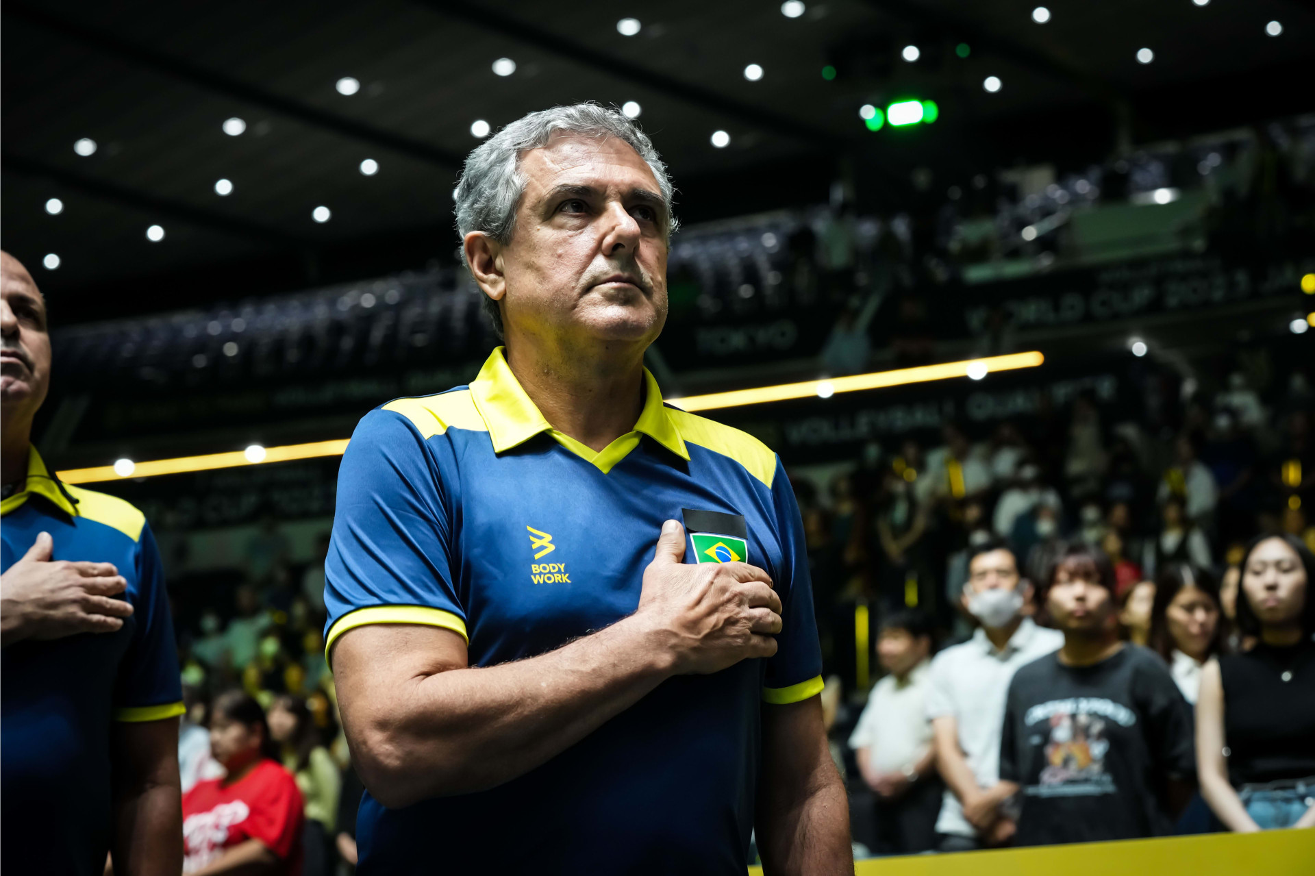 Técnico Zé Roberto Guimarães no jogo Brasil x Turquia pelo Pré-Olímpico de vôlei feminino (Foto: Divulgação/FIVB)